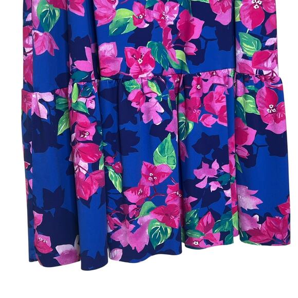 Tommy Bahama Size M Bougainvillea Split-Neck Ruffle Spa Dress Swim Cover-Up - Picture 4 of 9
